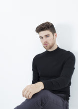 Load image into Gallery viewer, Merino Knit Turtleneck in Black
