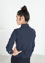 Load image into Gallery viewer, Wrinkled Tux Shirt in Navy
