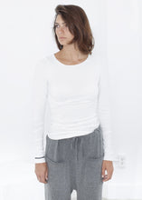 Load image into Gallery viewer, Stretch Tee in Milk
